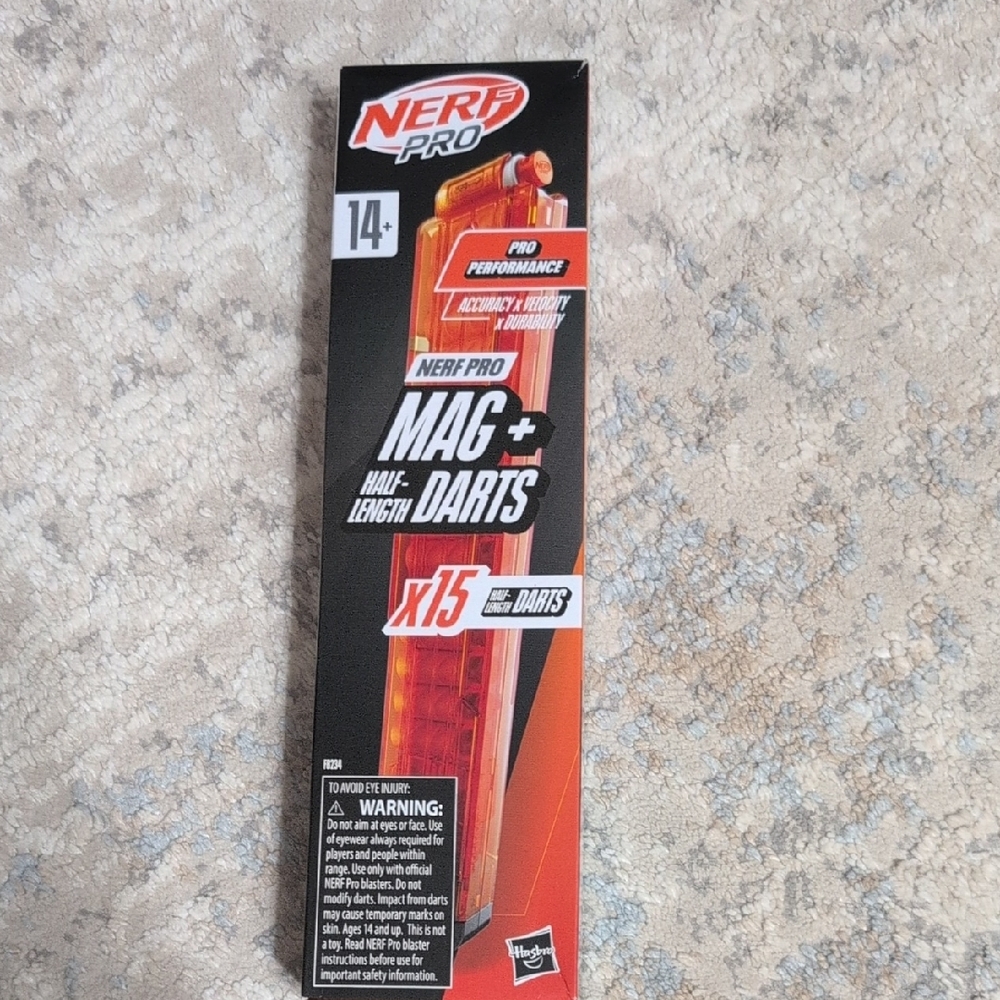 Nerf Pro Mac Half-Length Darts in Vibrant Orange